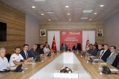 112 ACİL ÇAĞRI MERKEZİNDE KOORDİNASYON TOPLANTISI YAPILDI