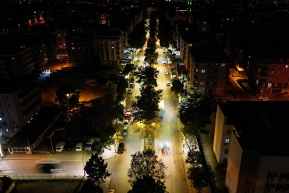 FATSA’NIN GÖZDE CADDESİ ARTIK IŞIL IŞIL