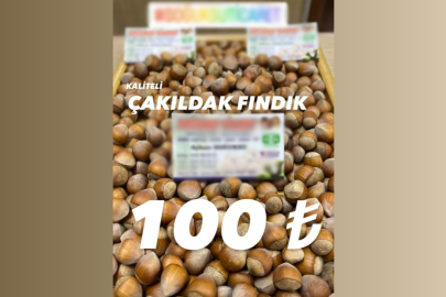 TÜCCAR ÇAKILDAK FINDIĞA 100 TL FİYAT VERDİ