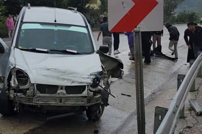 KAYGAN ZEMİN KAZAYA YOL AÇTI