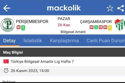 PERŞEMBE/ ÇARŞAMBA DERBİSİ