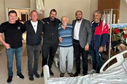 FATSA BELEDİYESPOR'DAN ÇAMUR ŞEVKET'E GEÇMİŞ OLSUN ZİYARETİ