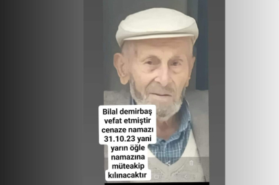 PALAZLI’DAN BİLAL DEMİRBAŞ VEFAT ETTİ