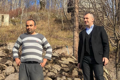 BAŞKAN EVİ YANAN VATANDAŞI UNUTMADI