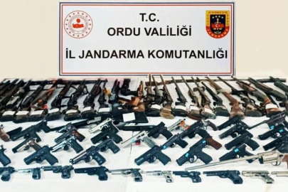 ORDU’DA KAÇAK SİLAH OPERASYONU: 66 GÖZALTI