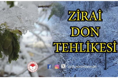 ORDU’YA ZİRAİ DON UYARISI !