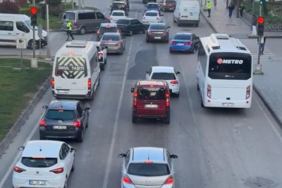 FATSA’DA TRAFİKTE BAYRAM YOĞUNLUĞU BAŞLADI