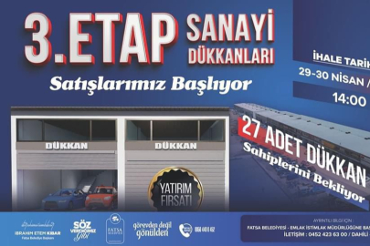 ÖZEL SANAYİ SİTESİ’NDE 27 İŞYERİ İHALEYE ÇIKIYOR