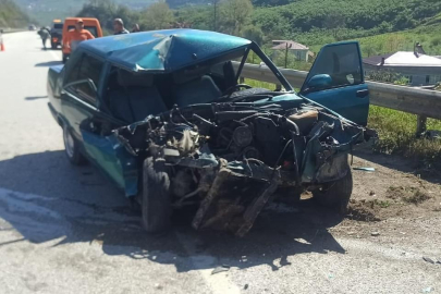TÜNEL ÇIKIŞI KAZA: 1 YARALI