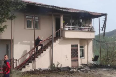ULUBEY’DE 2 KATLI EVDE KORKUTAN YANGIN!