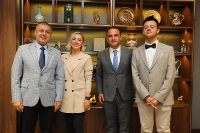 ERGÜN AİLESİNDEN BAŞKAN KİBAR’A ZİYARET