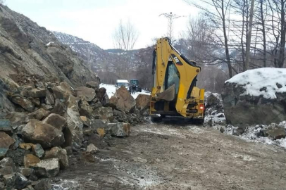 HEYELANDAN KAPANAN YOL YENİDEN ULAŞIMA  AÇILDI