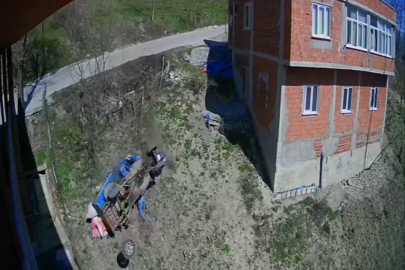 KORGAN’DA PATPAT UÇURUMDAN YUVARLANDI: 2 YARALI