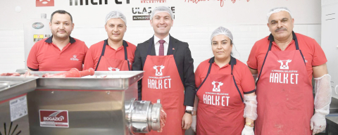HALK ET SATIŞ NOKTASI HİZMETE AÇILDI