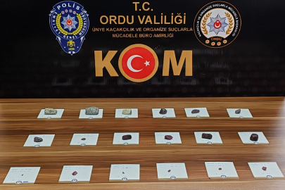 ORDU'DA 18 PARÇA YAKUTLA YAKALANDI