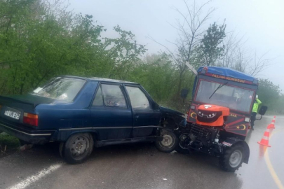 OTOMOBİL İLE PATPAT ÇARPIŞTI!