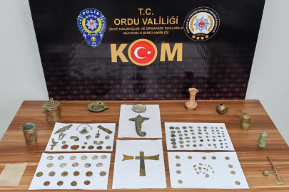 FATSA’DA 133 TARİHİ ESER ELE GEÇİRİLDİ
