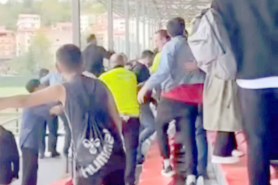 U14-U15 MAÇINDA FUTBOLCULARA ÇİRKİN SALDIRI