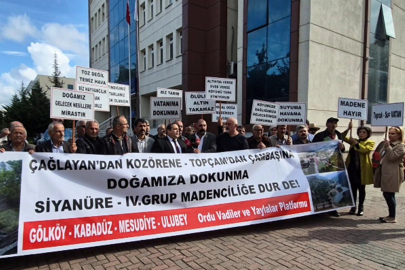 ORDU’DA SİYANÜRE KARŞI EYLEM!