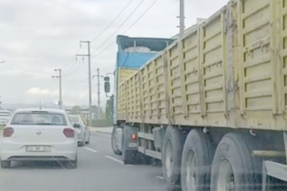 TIR İLE OTOMOBİL ÇARPIŞTI!