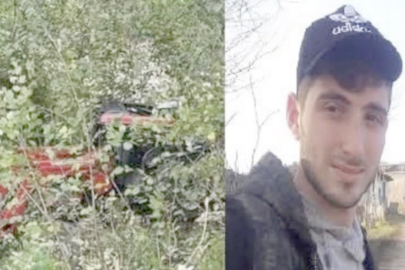 UÇURUMA YUVARLANAN TRAKTÖRDE SÜRÜCÜ HAYATINI KAYBETTİ