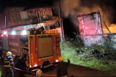 FATSA’DA YANGINDA EV KÜLE DÖNDÜ!