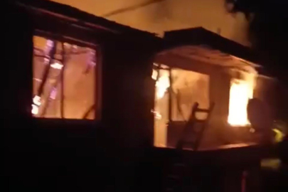 GECEYİ ALEVLER AYDINLATTI!