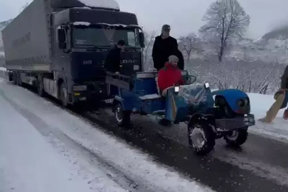 KARDA KALANLARIN İMDADINA PATPAT YETİŞTİ