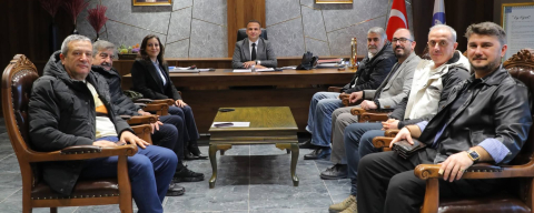 FATSA GAZETECİLER VE BASIN DERNEĞİ’NDEN BAŞKAN KİBAR’A ZİYARET