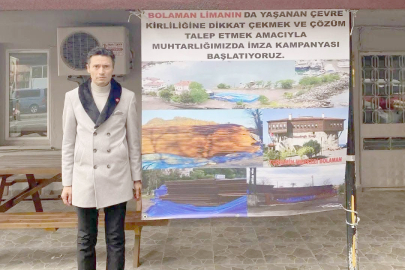 BOLAMAN LİMANI’NDAKİ SAÇ KİRLİLİĞİ KALDIRILDI