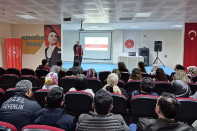 KADINA YÖNELİK ŞİDDETLE  MÜCADELE EĞİTİMİ DÜZENLENDİ