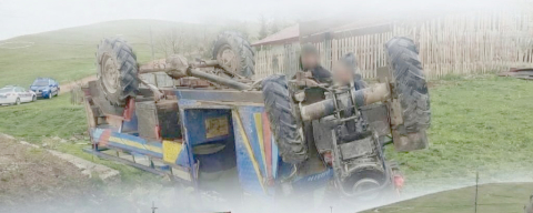 PERŞEMBE YAYLASI’NDA PATPAT DEVRİLDİ: 1 KİŞİ YARALANDI