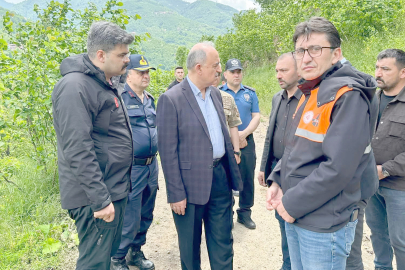 VALİ EROL HEYELAN BÖLGESİNDE İNCELEMELERDE BULUNDU!