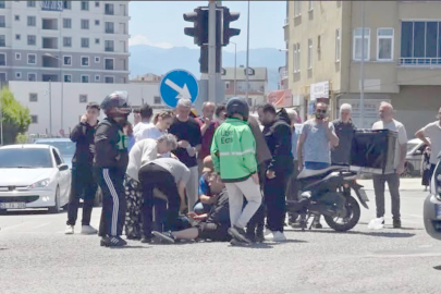 ALTINORDU’DA MOTOSİKLET KAZASI: 1 KİŞİ YARALANDI