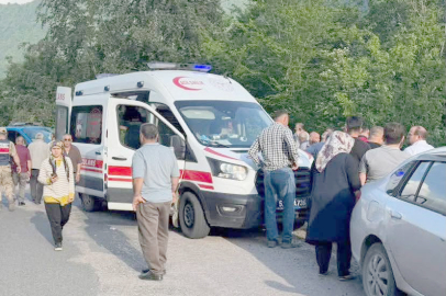 MİNİBÜS UÇURUMA  DEVRİLDİ, 9 KİŞİ YARALANDI