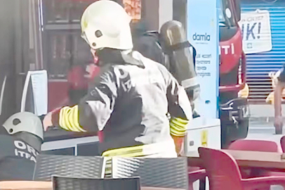 DÖNER DÜKKANINDA YANGIN!