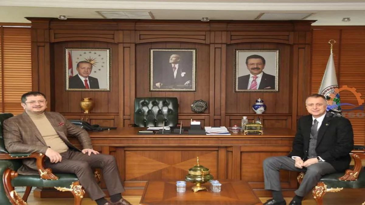 FATSO Başkanı Karataş, OTSO Başkanı Karlıbel’i Ziyaret Etti
